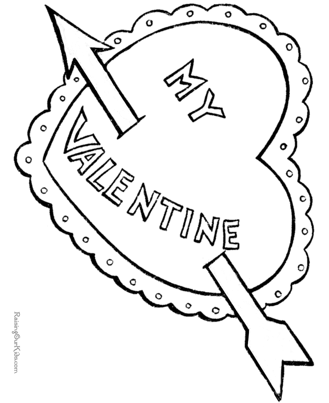 Plansa de colorat cu Valentines day 167 53